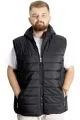 Big Size Mens Vest Kopşonlu quilted 23705 Black