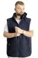 Big Size Mens Vest Hooded quilted 23710 Navy Blue