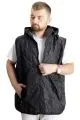 Big Size Mens Vest Hooded quilted 23710 Black