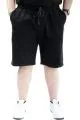 Big Size Mens Capri Yan with pocket 23808 Black