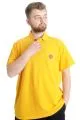 Büyük Beden Erkek T-shirt Polo ADVENTURE 23323 Hardal [product_color]
