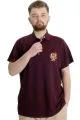 Büyük Beden Erkek T-shirt Polo MODE TEAM 23324 Mürdüm [product_color]