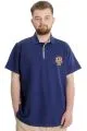 Büyük Beden Erkek T-shirt Polo MODE TEAM 23324 İndigo [product_color]