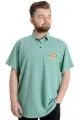 Büyük Beden Erkek T-shirt Polo MODE TEAM 23324 Yeşil [product_color]