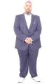 Büyük Beden Erkek Takım Elbise Tintin Basic All 24020 Indigo