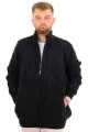 Big Size Mens Knitted Pattern Cardigan Rail 24210 Black