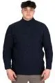 Big Size Mens Sweater Half Turtleneck INFINITY 24212 Navy Blue