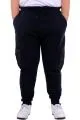 Big Size Mens Sweatpants Three yarn thick inside with chardonnay DIVISION 24521 Navy Blue