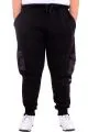 Big Size Mens Sweatpants Three yarn thick inside with chardonnay DIVISION 24521 Black