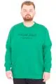 Büyük Beden Erkek Bisiklet Yaka Sweatshirt TOUCH WITH INTENT U25804 Bennetton