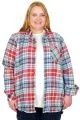 Big Size Winter Shirt 25394 BLUE