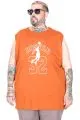 Big Size Boston Tank Tshirt 26011 CINNAMON