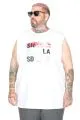 Big Size San Diego Beach Tank Tshirt 26013 WHITE