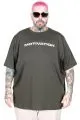 Big Size Wanted Tshirt 26113 KHAKI