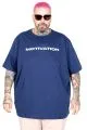 Big Size Wanted Tshirt 26113 INDIGO