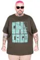 Big Size Chicago Tshirt 26116 KHAKI