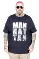 Big Size Manhattan Tshirt 26118 NAVY