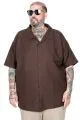 Big Size Shirt 26385 BROWN