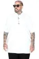 Big Size Polo Pat Tshirt 26581 ECRU