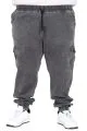 Büyük Beden Pantolon Denim Cargo Joger Legata 26911 FUME