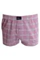 Big Size Mens Boxer Desenli Poplin 6348 Black-Kırmızı