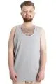 Büyük Beden Erkek Atlet Bisiklet Yaka 6340 Gri Melanj  GRI