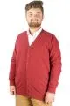 Erkek Hırka Recycle Vanize Selanik Düğmeli B21544 Bordo BORDO