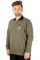 Erkek Sweat Polo Recycle Selanik Losangeles B20420 Haki HAKI