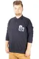 Erkek Sweat Polo Recycle Selanik Losangeles B20420 Lacivert LACIVERT