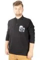 Erkek Sweat Polo Recycle Selanik Losangeles B20420 Siyah SIYAH
