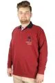 Erkek Sweat Polo Recycle Selanik Sailor B20421 Bordo BORDO