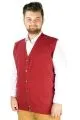 Erkek Yelek Recycle Selanik Düğmeli B20521 Bordo BORDO