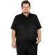 Big-Tall Men s Lycra Linen Shirt Short Sleeve 18856 Khaki