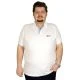 Erkek T-Shirt Polo Embroidered Classic 19555-BA Beyaz