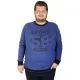 Büyük Beden Erkek Sweatshirt Fifty Eight 19137 İndigo INDIGO