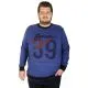 Büyük Beden Erkek Sweatshirt Thirty Nine 19135 Indigo INDIGO