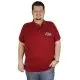 Büyük Beden Erkek T-Shirt Polo Rhode İsland 19412 Bordo BORDO