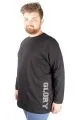 Büyük Beden Tshirt Bisiklet Yaka Glory 21193 Siyah SIYAH