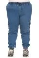Big Size Pant k23919 BLUE