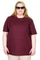 Big Size Tshirt k26001 BURGUNDY