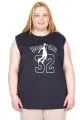 Big Size Tshirt k26011 NAVY