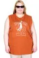 Big Size Tshirt k26011 CINNAMON