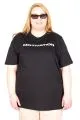 Big Size Tshirt k26113 BLACK