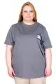 Big Size Tshirt k26115 SMOKE