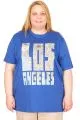 Big Size Tshirt k26117 SAX