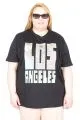 Big Size Tshirt k26117 BLACK