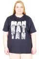 Big Size Tshirt k26118 NAVY
