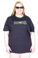 Big Size Tshirt k26123 NAVY