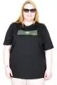 Big Size Tshirt k26123 BLACK