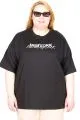 Big Size Tshirt k26204 BLACK
